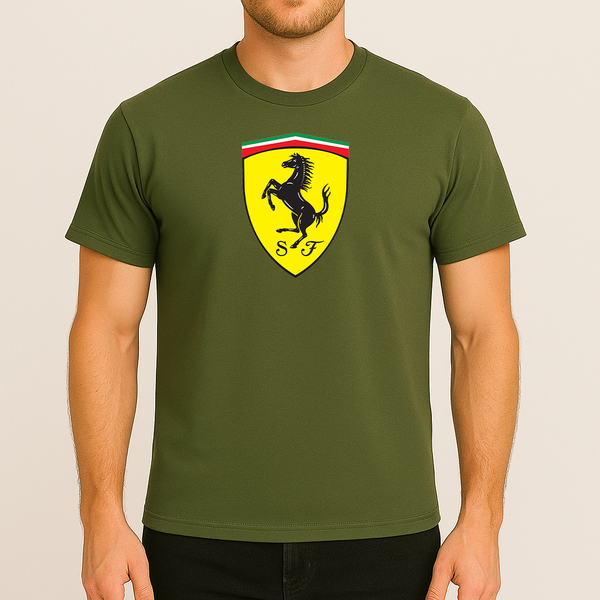 Men’s Ferrari Motorsport Car Cotton T-Shirt