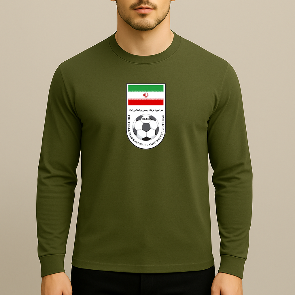 Men's Iran National Soccer Team Long Sleeve T-Shirt