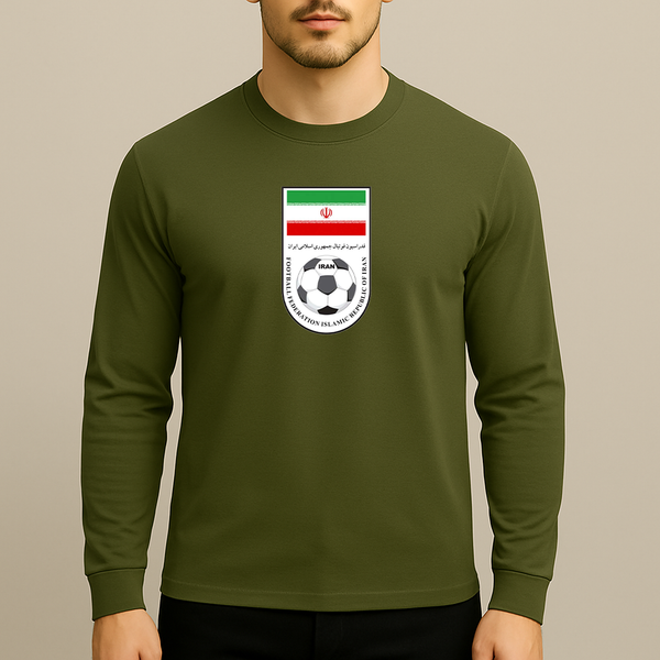 Men's Iran National Soccer Team Long Sleeve T-Shirt