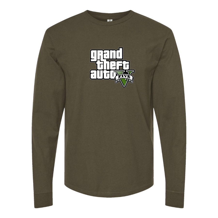 Men's GTA 5 Grand Theft Auto V Long Sleeve T-Shirt Game