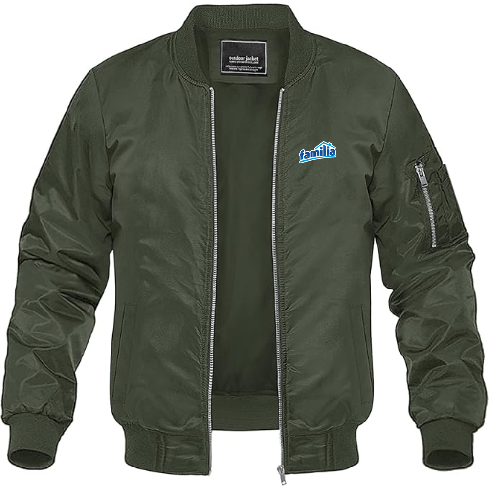 Men's Familia Logo Lightweight Bomber Jacket