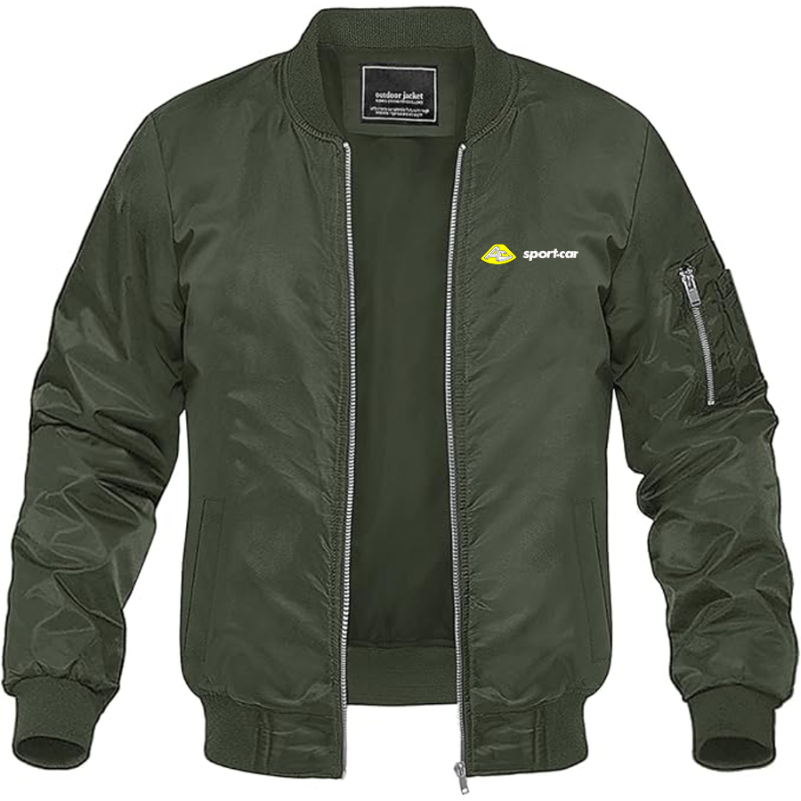 Men's AC Sport Car Logo Lightweight Bomber Jacket