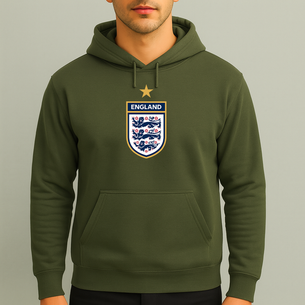 Men's England National Soccer Team Pullover Hoodie