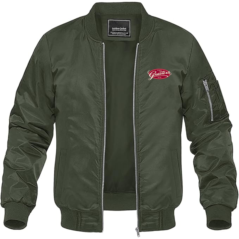 Men's Graeters Logo Lightweight Bomber Jacket