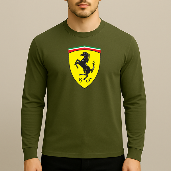 Men’s Ferrari Motorsport Car Long Sleeve T-Shirt