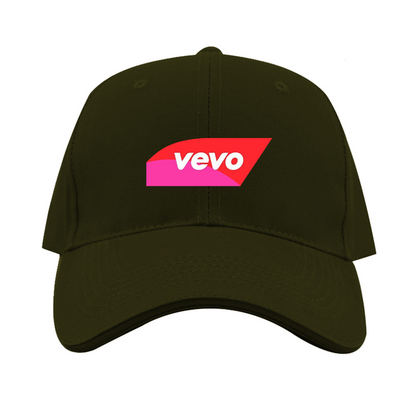 Vevo Thumbnail Banner Logo  Dad Baseball Cap Hat
