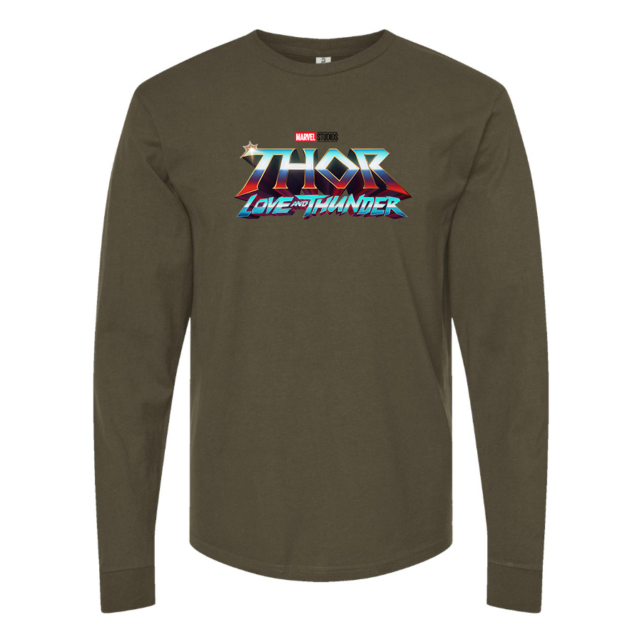 Men's Thor Love & Thunder Superhero Long Sleeve T-Shirt