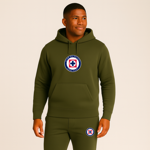 Men's Cruz Azul Football Club Hoodie Joggers Set