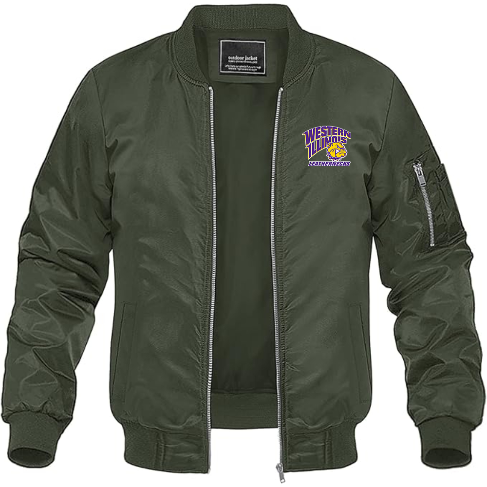Men's Western Illinois Leathernecks Lightweight Bomber Jacket