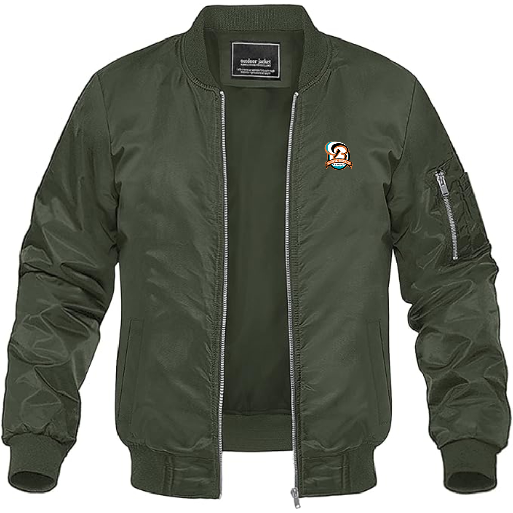 Men's Bowie BaySox Logo Lightweight Bomber Jacket