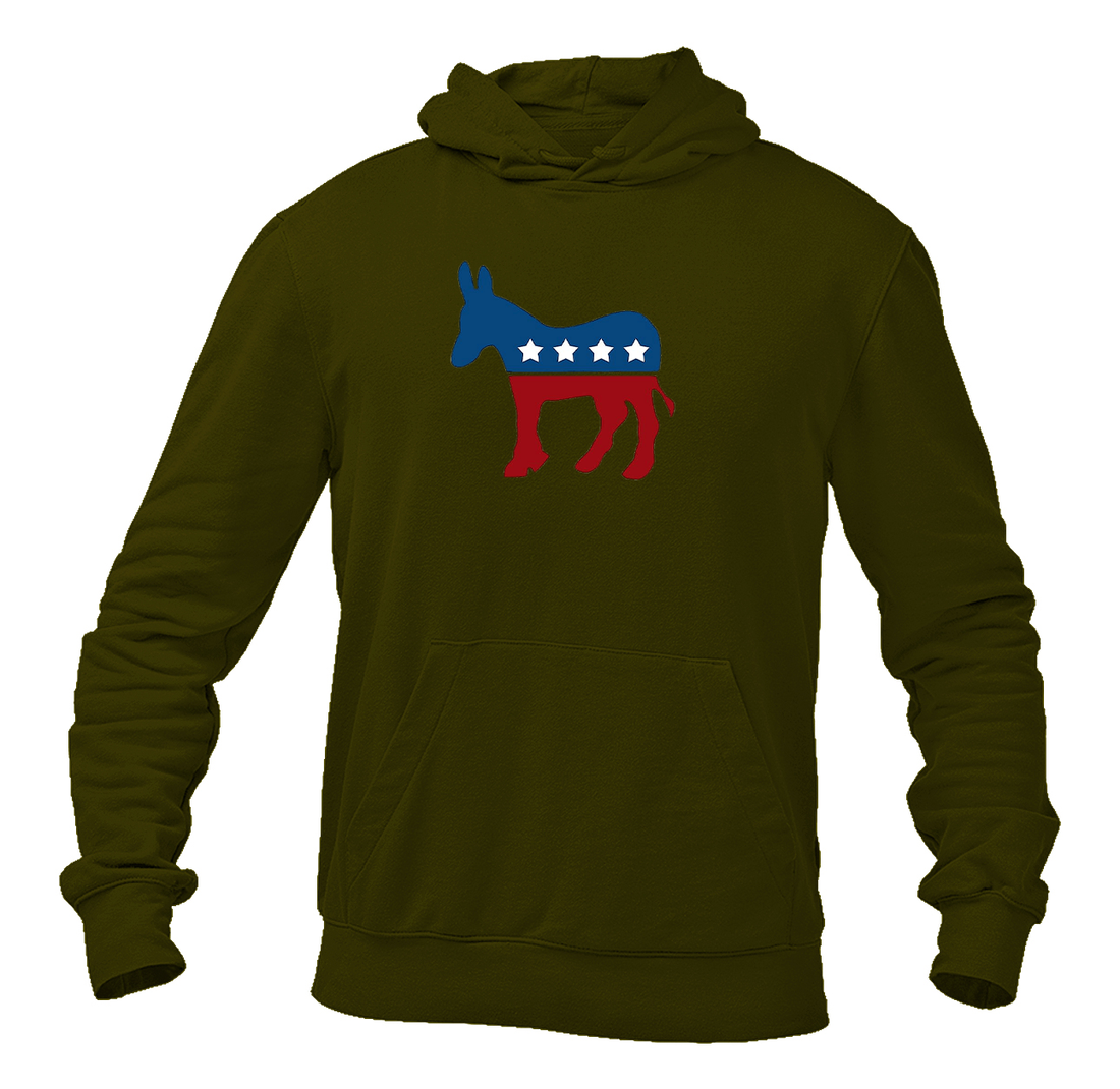 Men's  Democrat Election Symbol Pullover Hoodie