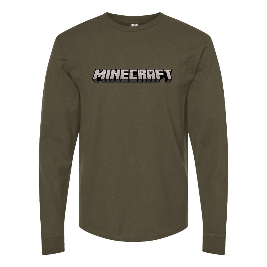 Men's Minecraft Game Long Sleeve T-Shirt