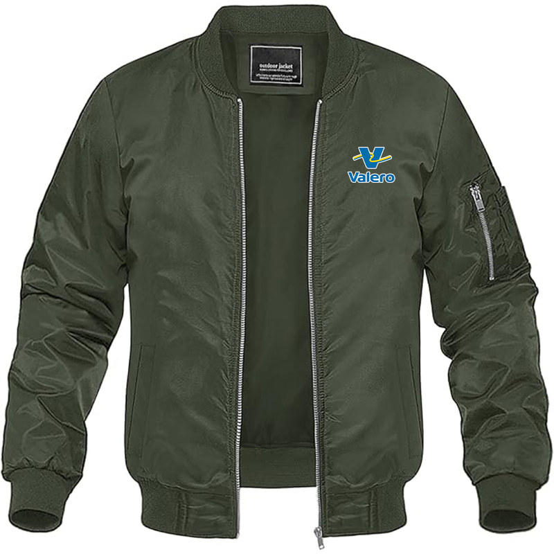 Men's Valero Gas Station Lightweight Bomber Jacket