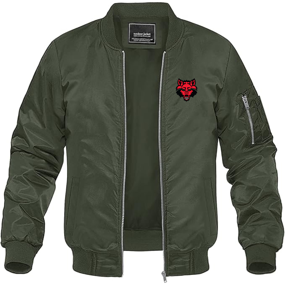 Men's Arkansas State Red Wolves Lightweight Bomber Jacket