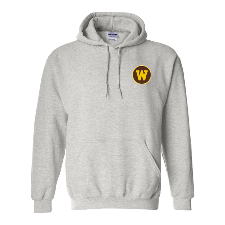 Men's Western Michigan Broncos Gildan  Heavy Blend Hooded Sweatshirt