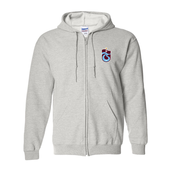 Men's Trabzonspor Soccer Gildan  Heavy Blend Full Zip Hooded Sweatshirt