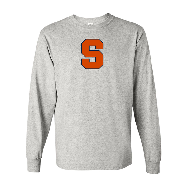 Men's Syracuse Orange Gildan Heavy Cotton Long Sleeve T-Shirt