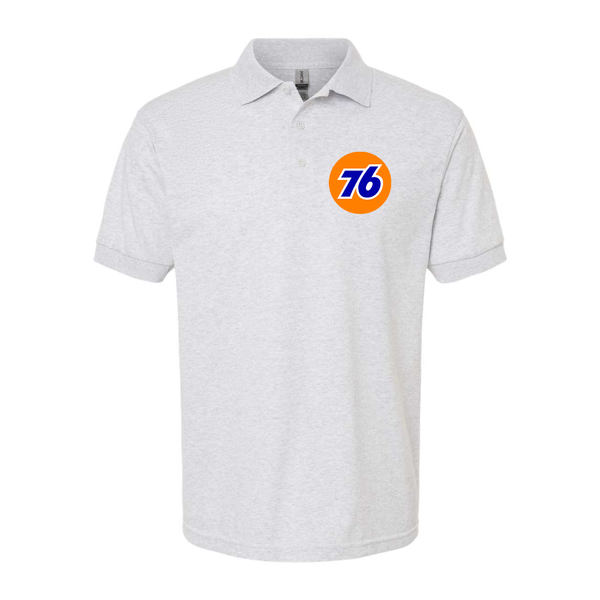 Men's 76 Gas Station  Gildan Dry Blend Jersey Polo