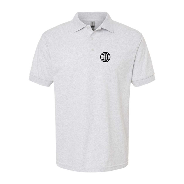 Men's  Internet Globe Dry Blend Jersey Polo
