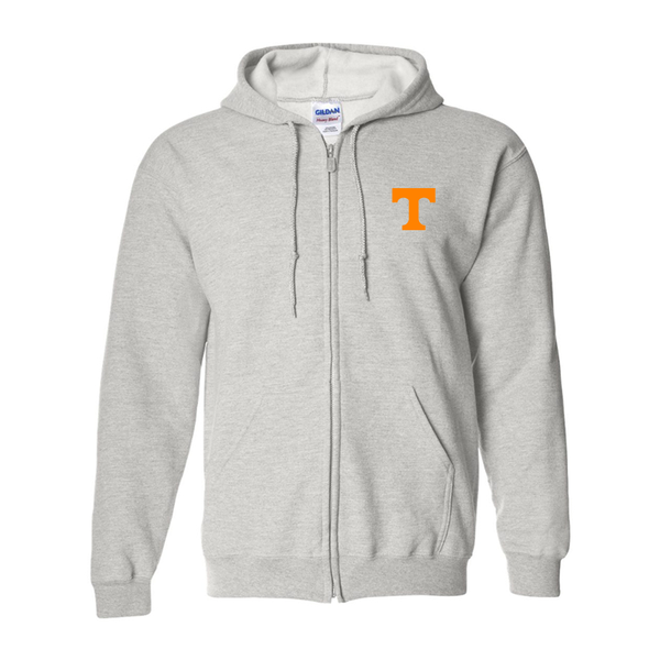 Men's Tennessee Volunteers Gildan  Heavy Blend Full Zip Hooded Sweatshirt