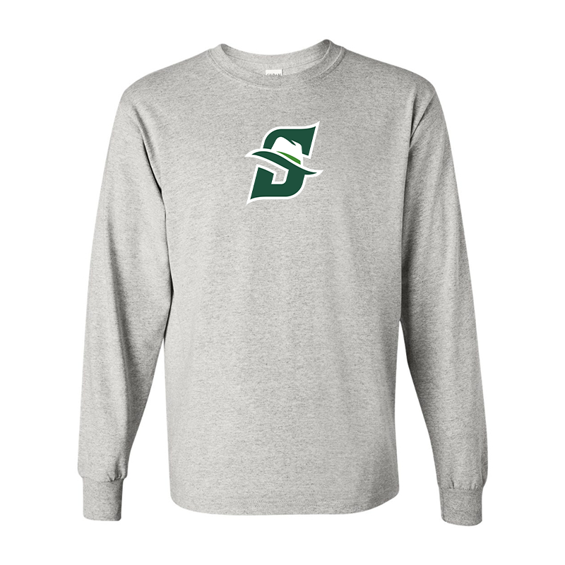 Men's Stetson Hatters Gildan Heavy Cotton Long Sleeve T-Shirt