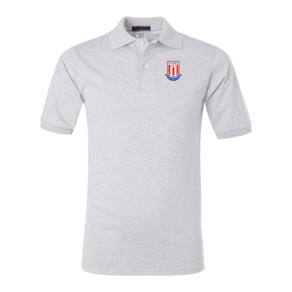 Men's Stoke City Soccer JERZEES  SpotShield polo