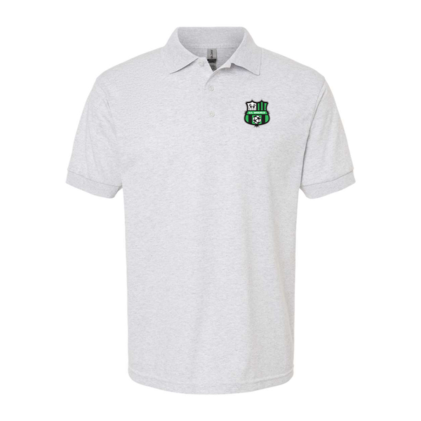 Men's U.S. Sassuolo Soccer Gildan Dry Blend Jersey Polo