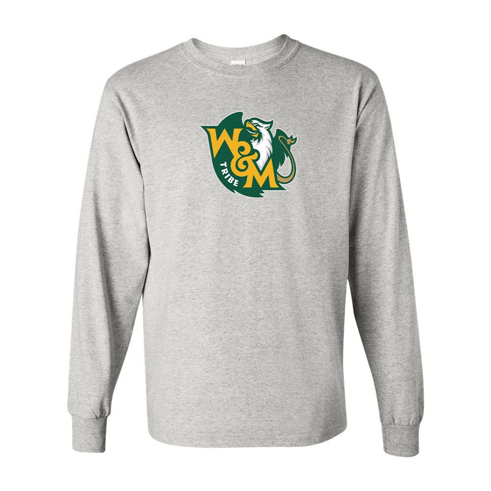 Men's  William and Mary Tribe Gildan Heavy Cotton Long Sleeve T-Shirt