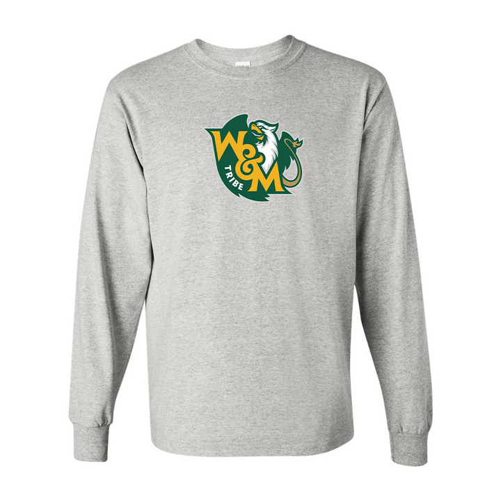 Men's  William and Mary Tribe Gildan Heavy Cotton Long Sleeve T-Shirt