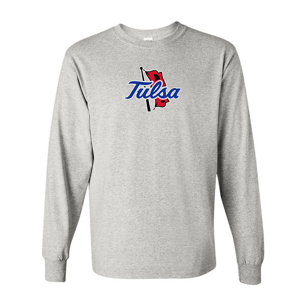 Men's Tulsa Golden Hurricane Gildan Heavy Cotton Long Sleeve T-Shirt
