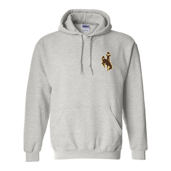 Men's  Wyoming Cowboys  Gildan  Heavy Blend Hooded Sweatshirt