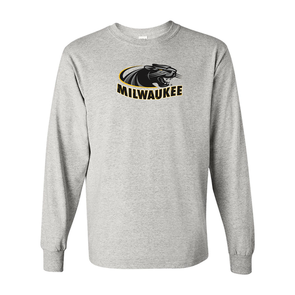 Men's  Wisconsin Milwaukee Panthers Gildan Heavy Cotton Long Sleeve T-Shirt