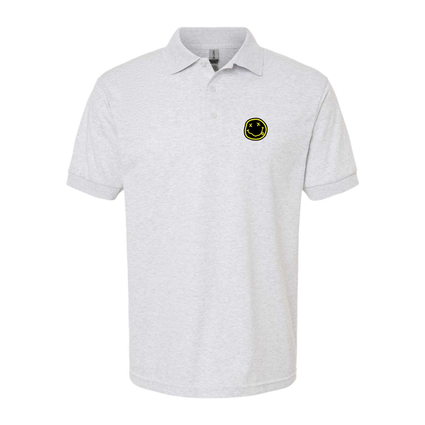 Men's Nirvana Yellow and Black Face Dry Blend Jersey Polo