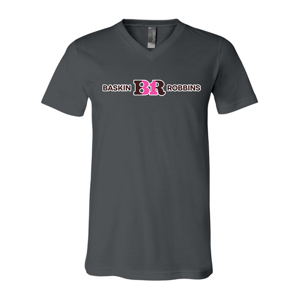 Men's Baskin-Rоbbins BELLA + CANVAS - Jersey V-Neck T-Shirt