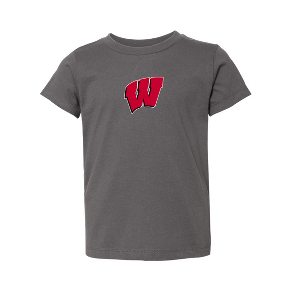 Wisconsin Badgers  BELLA  CANVAS Toddler Jersey Tee