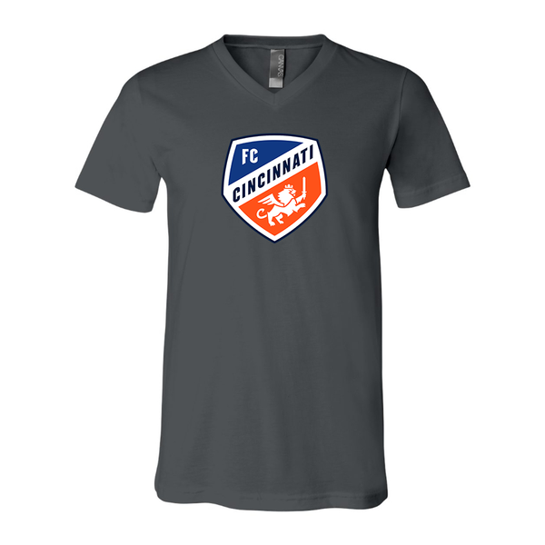 Men's FC Cincinnati BELLA + CANVAS - Jersey V-Neck T-Shirt