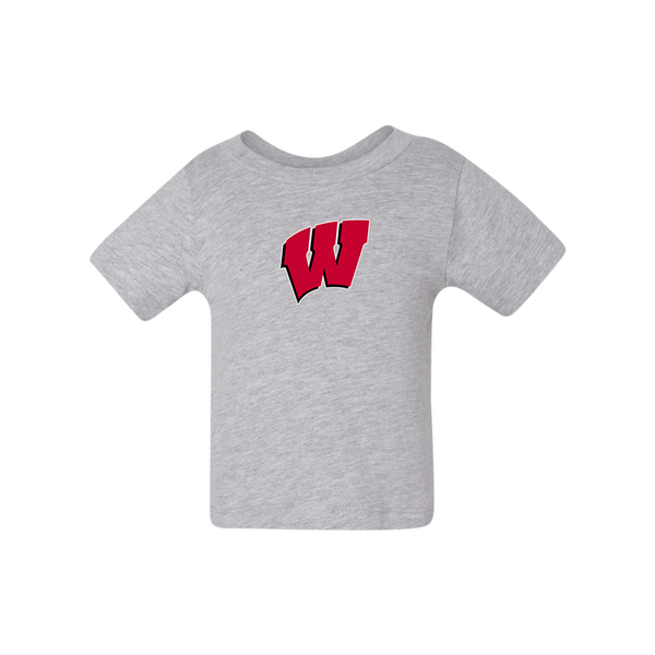 Wisconsin Badgers BELLA CANVAS Infant Jersey Tee