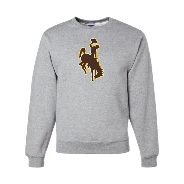 Men's  Wyoming CowboysJERZEES NuBlend Crewneck Sweatshirt
