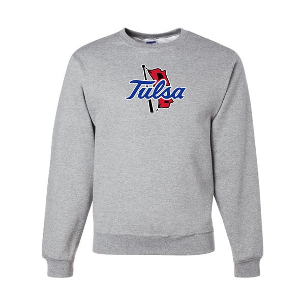 Men's Tulsa Golden Hurricane  JERZEES NuBlend Crewneck Sweatshirt
