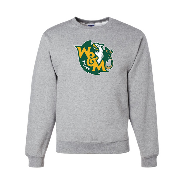 Men's William and Mary Tribe   JERZEES NuBlend Crewneck Sweatshirt