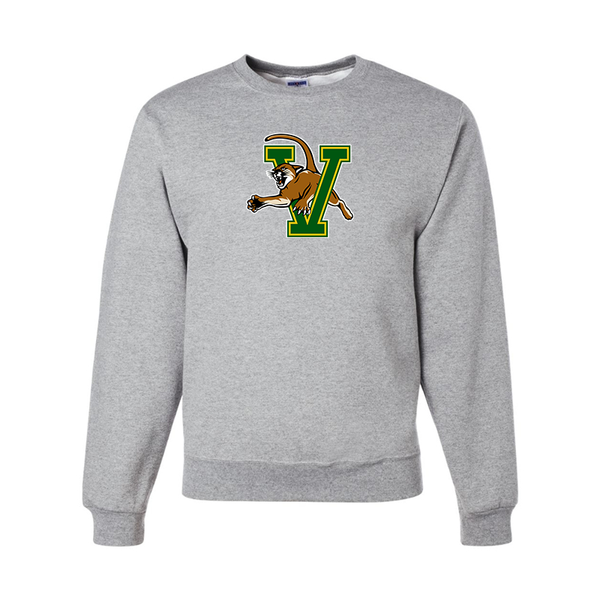 Men's Vermont Catamounts JERZEES NuBlend Crewneck Sweatshirt