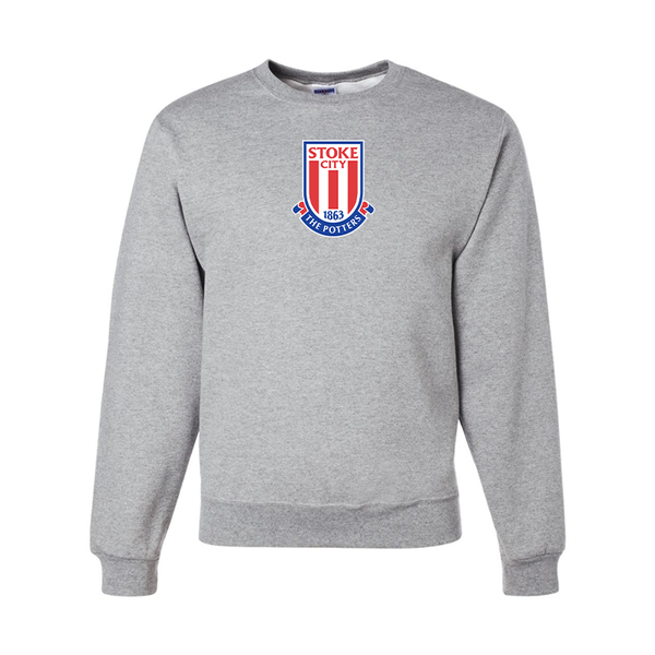 Men's Stoke City Soccer  JERZEES NuBlend Crewneck Sweatshirt