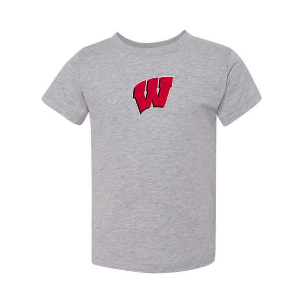 Wisconsin Badgers  BELLA  CANVAS Toddler Jersey Tee