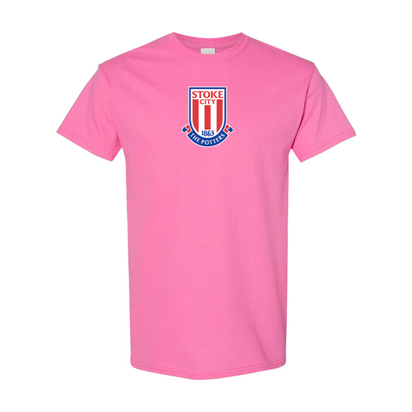 Men's Stoke City Soccer  Gildan Heavy Cotton T-Shirt