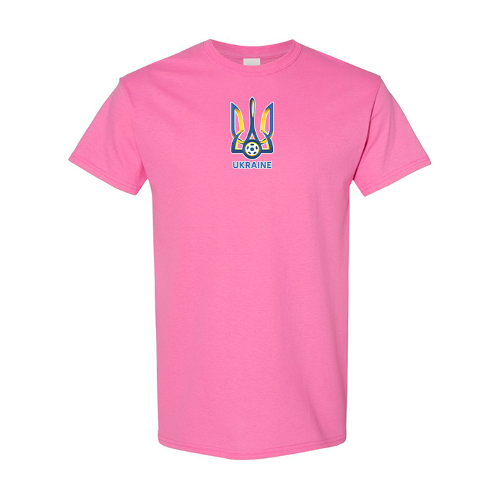 Men's Ukraine National Football Soccer Team Gildan Heavy Cotton T-Shirt