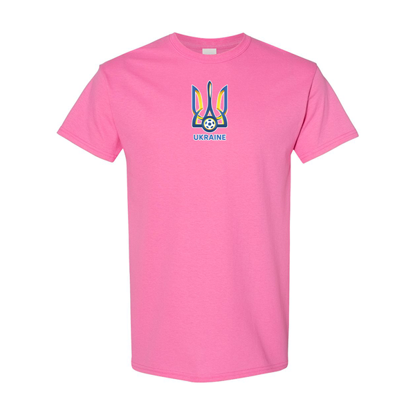 Men's Ukraine National Football Soccer Team Gildan Heavy Cotton T-Shirt