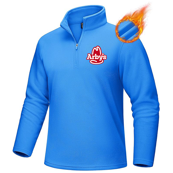 Men's Arbys MAGCOMSEN Men_s Quarter-Zip Pullover Polar Fleece Sweatshirt Stand Collar Long Sleeve Shirt for Men Thermal Winter Fall