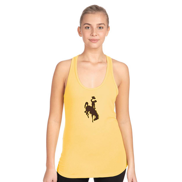Women's  Wyoming Cowboys Next Level Ideal Racerback Tank