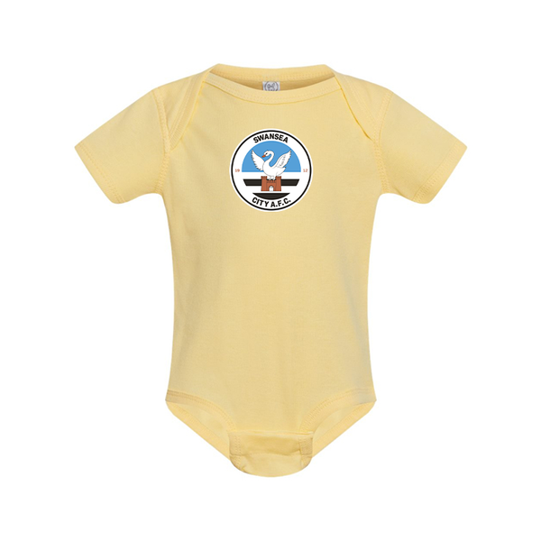Swansea City Soccer  Rabbit Skins Infant Baby Rib Bodysuit