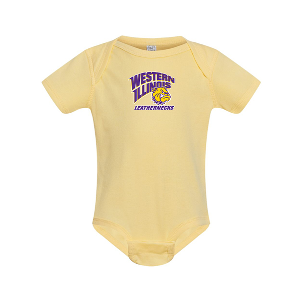 Western Illinois Leathernecks  Rabbit Skins Infant Baby Rib Bodysuit